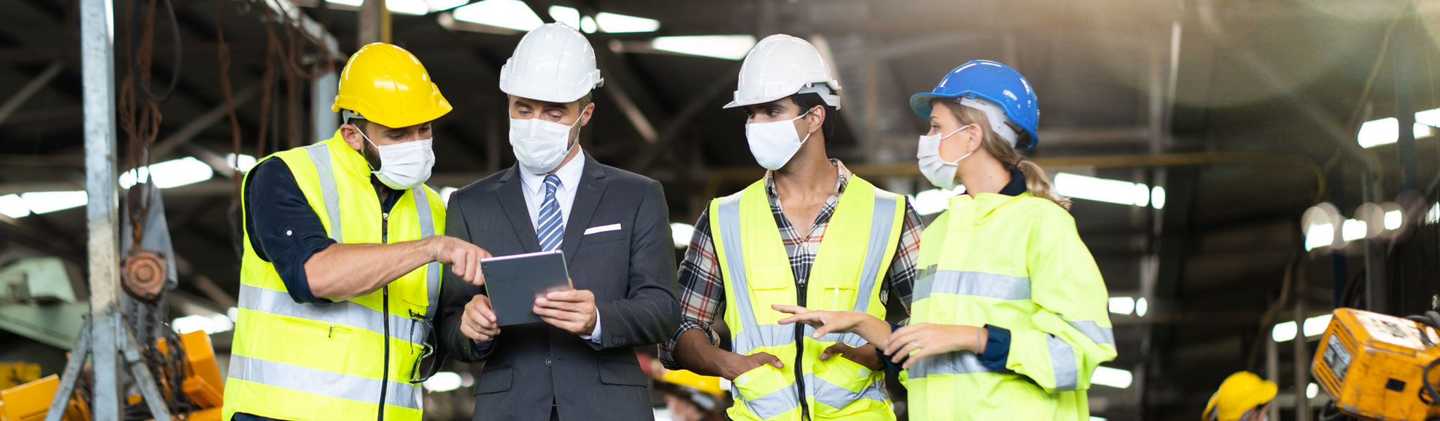 Engineers At Constructin Site